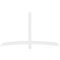 Ekena Millwork Bellingham Architectural Grade PVC Gable Bracket, 84"W x 49"H x 4"D x 4"F, 14/12 Pitch GBP084X49X0404BEL00 - alternate 4